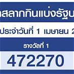 สลากกินแบ่งรัฐบาล 1 เมษายน 2564